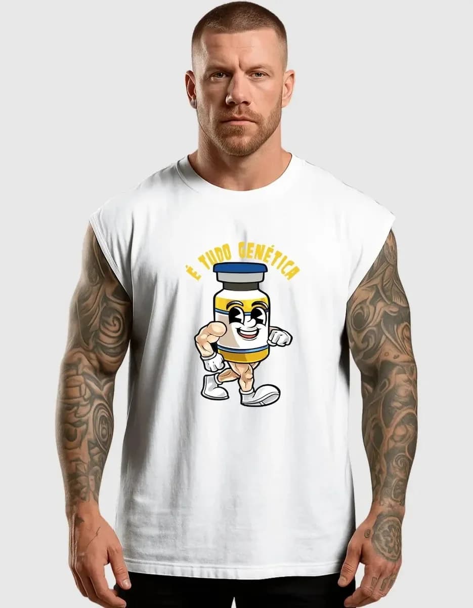 Miniatura 2 de Regata Machao Academia Meme Bomba Tudo Genética Oversized