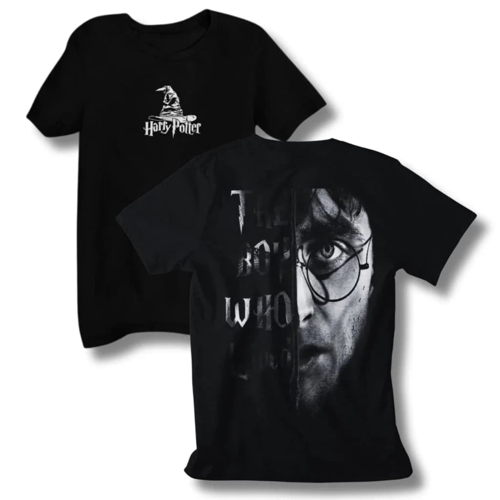 Miniatura 1 de Camiseta Harry Potter Dobby Elfo Hogwarts Magica Sirius Black Azkaban Lord Voldemort Relíquias