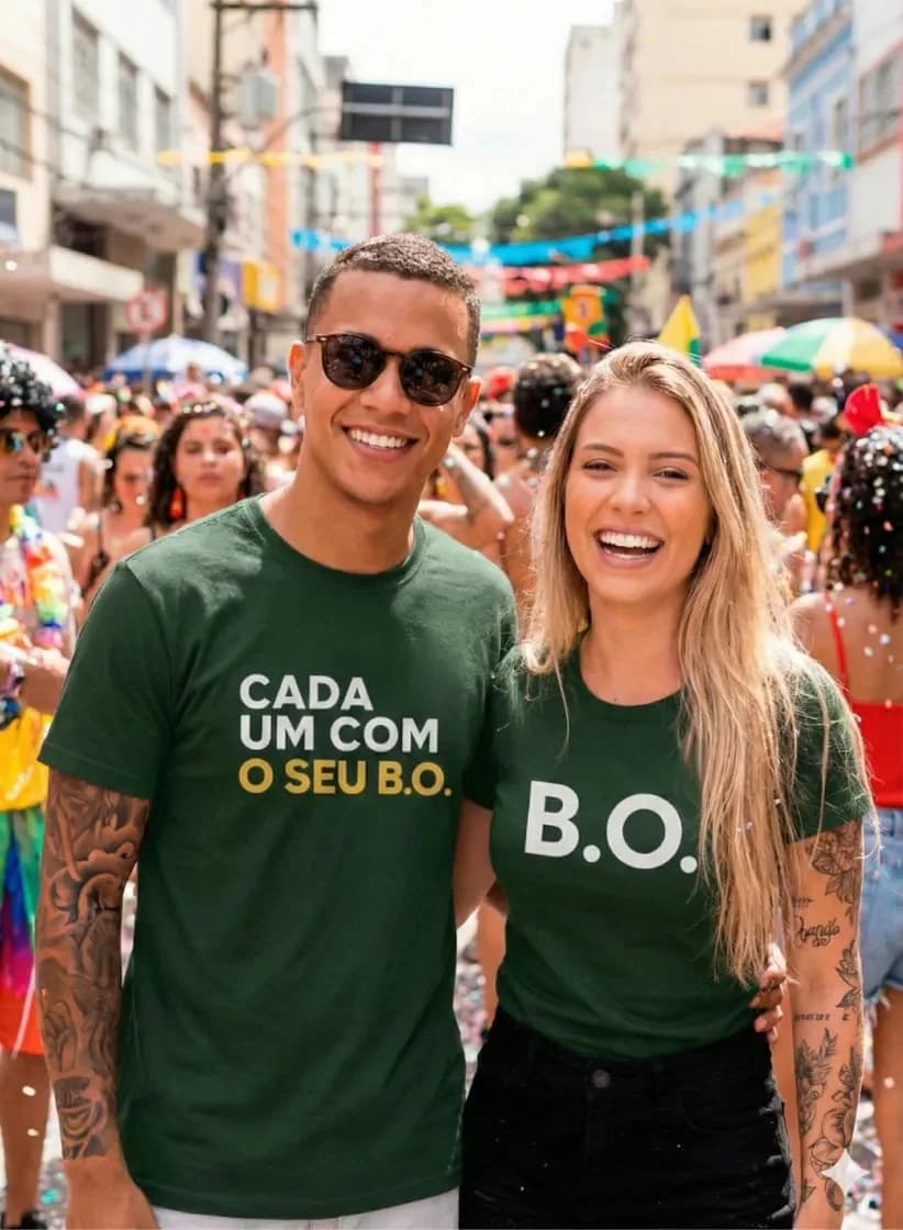 Miniatura 3 de Kit 2 Camiseta Casal B.O