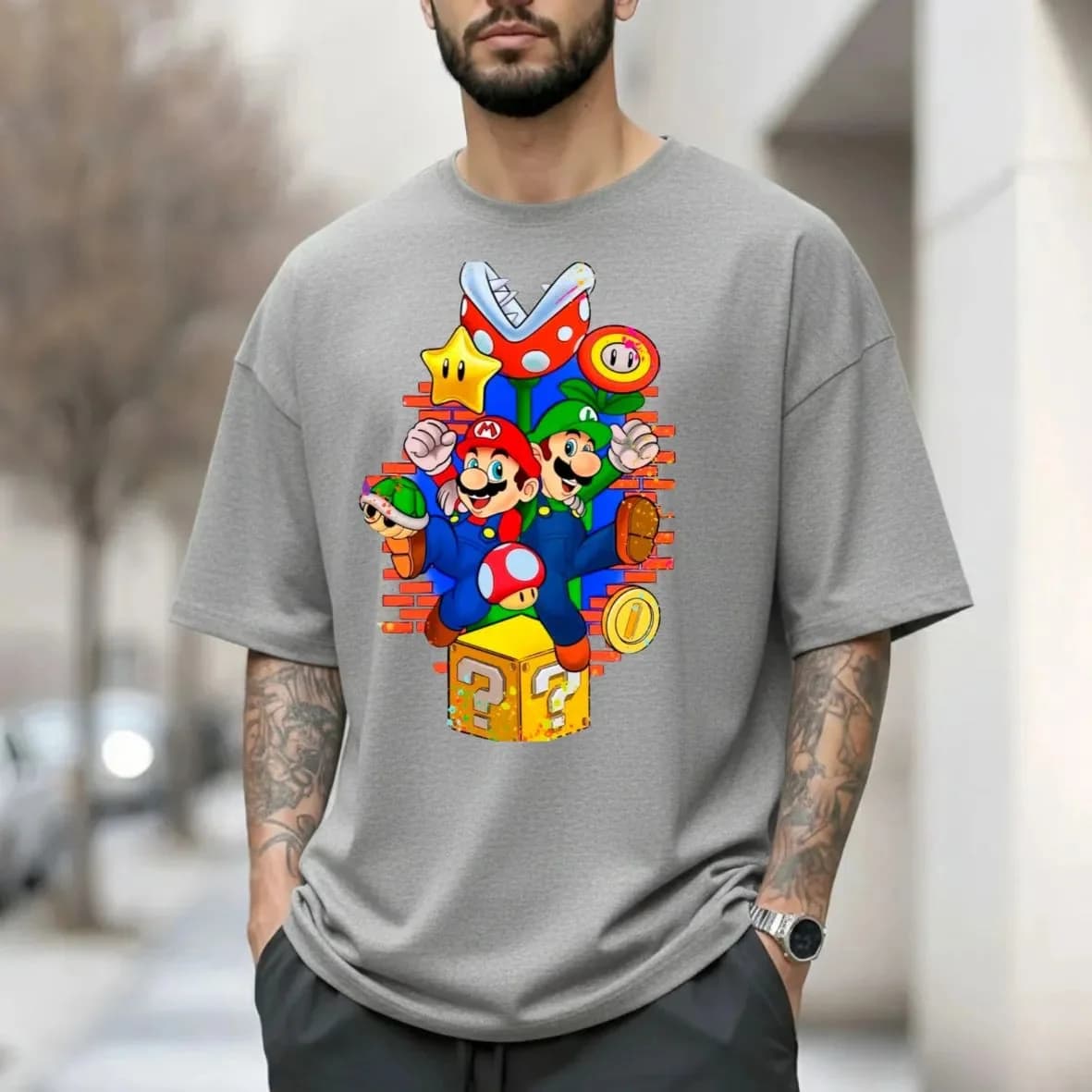 Miniatura 4 de Camiseta Super Mario, Luigi, Geek Nintendo