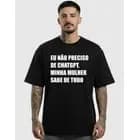 Miniatura 2 de Camiseta Namorado Marido Minha Mulher Sabe Tudo