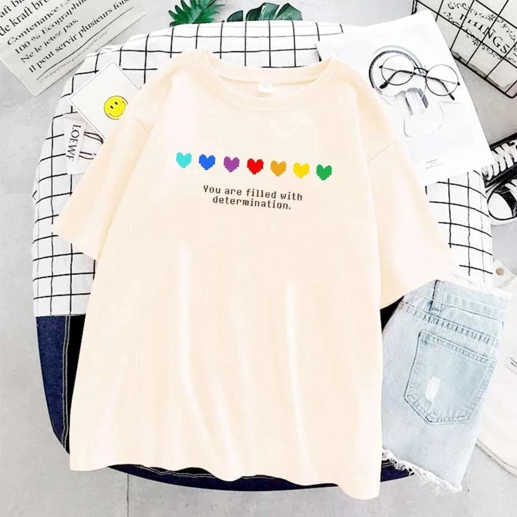 Miniatura 6 de Camiseta Algodão Undertale Youre Filled With Determination Unissex 100% algodão BearStreetwear