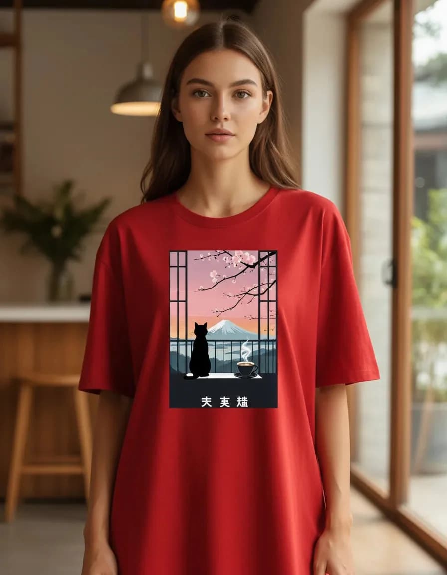Miniatura 4 de Camiseta Unissex Gato