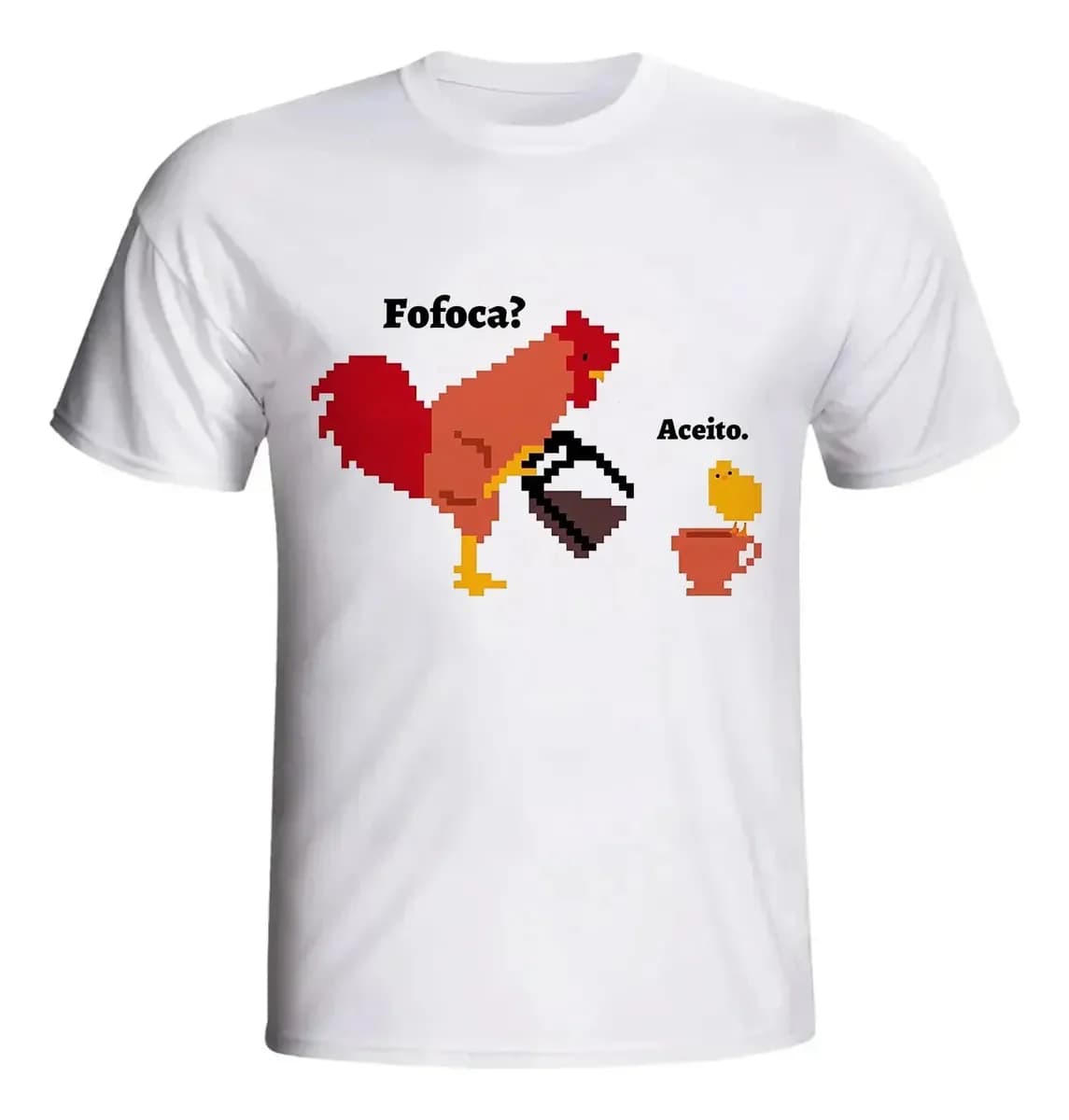 Miniatura 2 de Camiseta Frase Engraçada Fofoca Eu Aceito