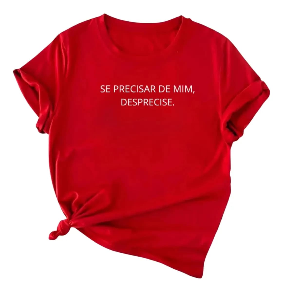 Imagem principal de Camiseta Feminina 100% Algodão Estampada Frases Tendencia