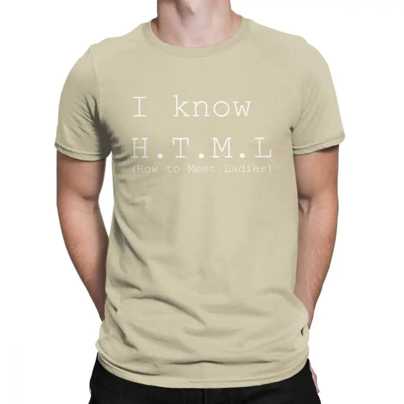 Camiseta Geek Nerd I Know HTML Silicon Valley Aviato Hooli Algodão Masculina