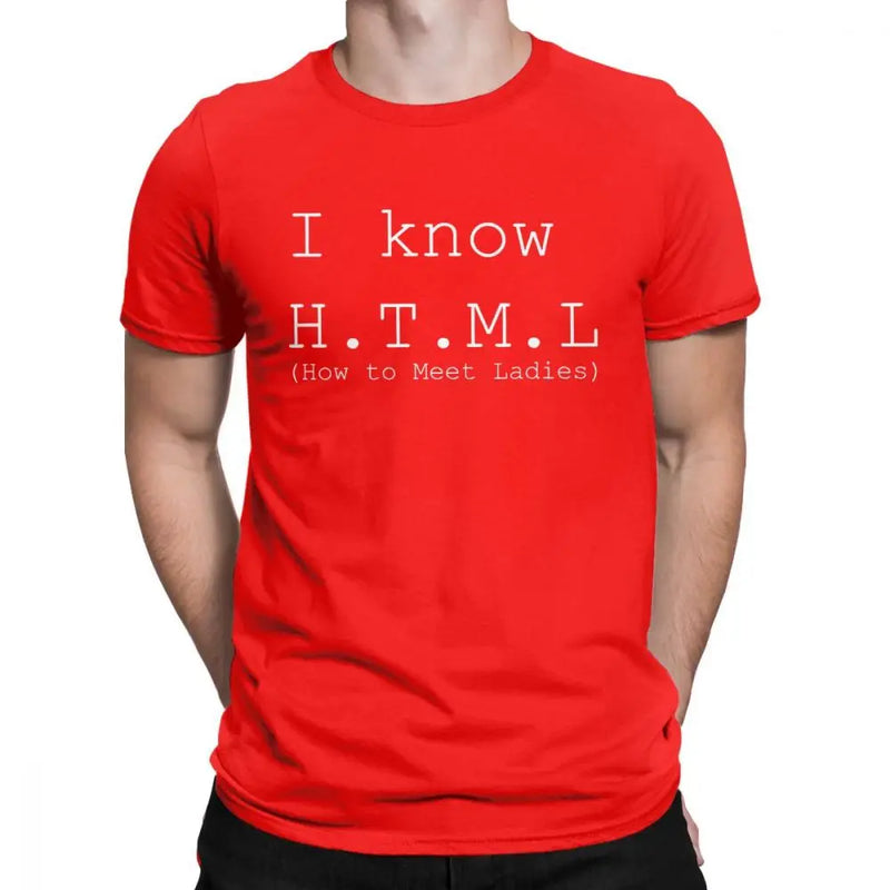 Camiseta Geek Nerd I Know HTML Silicon Valley Aviato Hooli Algodão Masculina