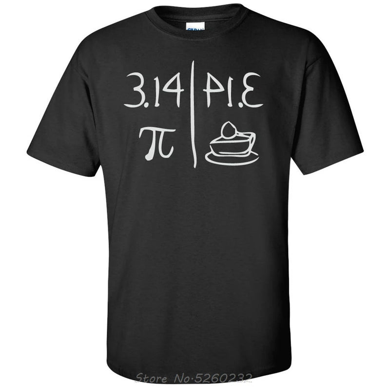 Camiseta Geek Matemática Pi and Pie Dia do Pi Divertida Algodão Masculina