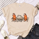 Camiseta Feminina Sushi Manga Harajuku Streetwear Divertida