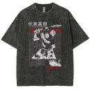 Camiseta Unissex Anime Jujutsu Kaisen Geto Suguru Vintage Harajuku Algodão