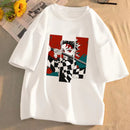 Camiseta Unissex Anime Demon Slayer Kimetsu No Yaiba Verão Manga Curta Streetwear