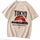 Camiseta Unissex Estilo Y2K Tokyo – Estampa Gótica, Streetwear Coreano Anos 2000