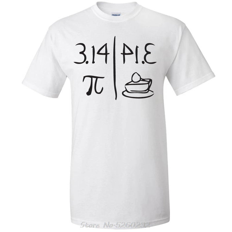 Camiseta Geek Matemática Pi and Pie Dia do Pi Divertida Algodão Masculina