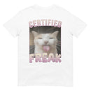 Camiseta Unissex Certified Freak Gato Divertida Opium Moda Grandes Tamanhos