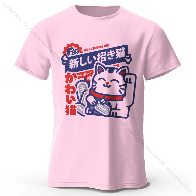 Camiseta Unissex Harajuku Anime Kawaii 100% Algodão