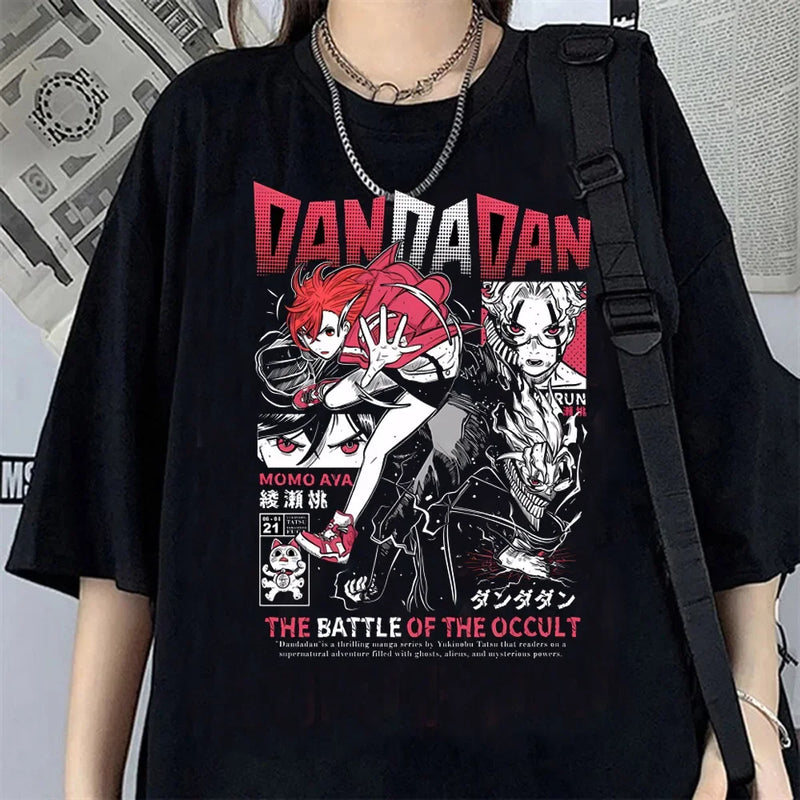 Camiseta Feminina Seiko Ayase Dandadan Anime Curta Harajuku