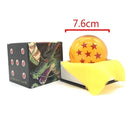 Action Figure Dragon Ball Z 7.6cm – Bola de Cristal Estrelas 1 a 7, Decoração e Presente