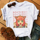 Camiseta Feminina Anime Spy X Family Harajuku Verão Y2K Fofa