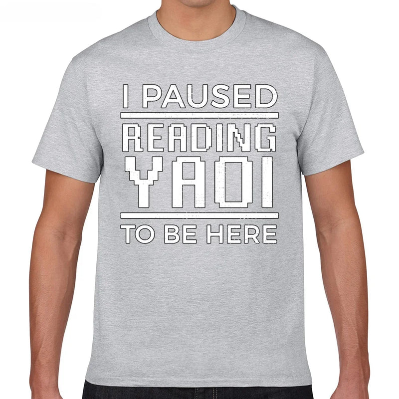 Camiseta Masculina Anime Yaoi Fujoshi Geek Algodão Manga Curta