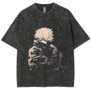 Camiseta Unissex Anime Jujutsu Kaisen Geto Suguru Vintage Harajuku Algodão