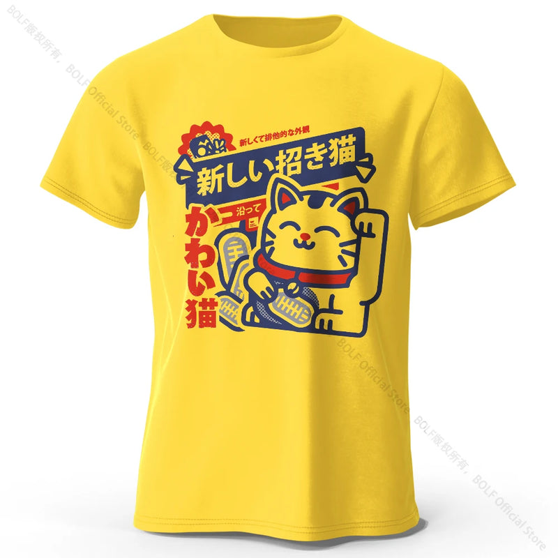 Camiseta Unissex Harajuku Anime Kawaii 100% Algodão