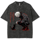 Camiseta Unissex Anime Jujutsu Kaisen Geto Suguru Vintage Harajuku Algodão