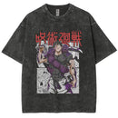 Camiseta Unissex Anime Jujutsu Kaisen Geto Suguru Vintage Harajuku Algodão