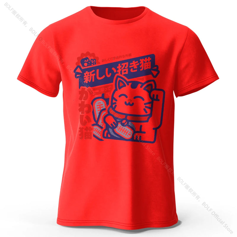 Camiseta Unissex Harajuku Anime Kawaii 100% Algodão