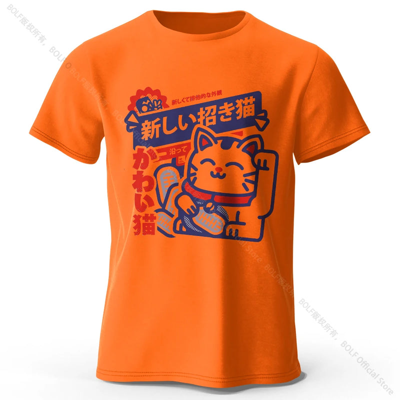 Camiseta Unissex Harajuku Anime Kawaii 100% Algodão