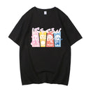 Camiseta Unissex Anime Bocchi The Rock Hitori Gotoh Nijika Algodão Casual Streetwear