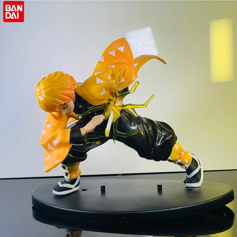 Action Figure Demon Slayer – Tanjirou, Zenitsu e Kyoujurou, Brinquedo PVC Coleção