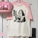 Camiseta Feminina Mitsuri Anime Estilo Japonês Divertida