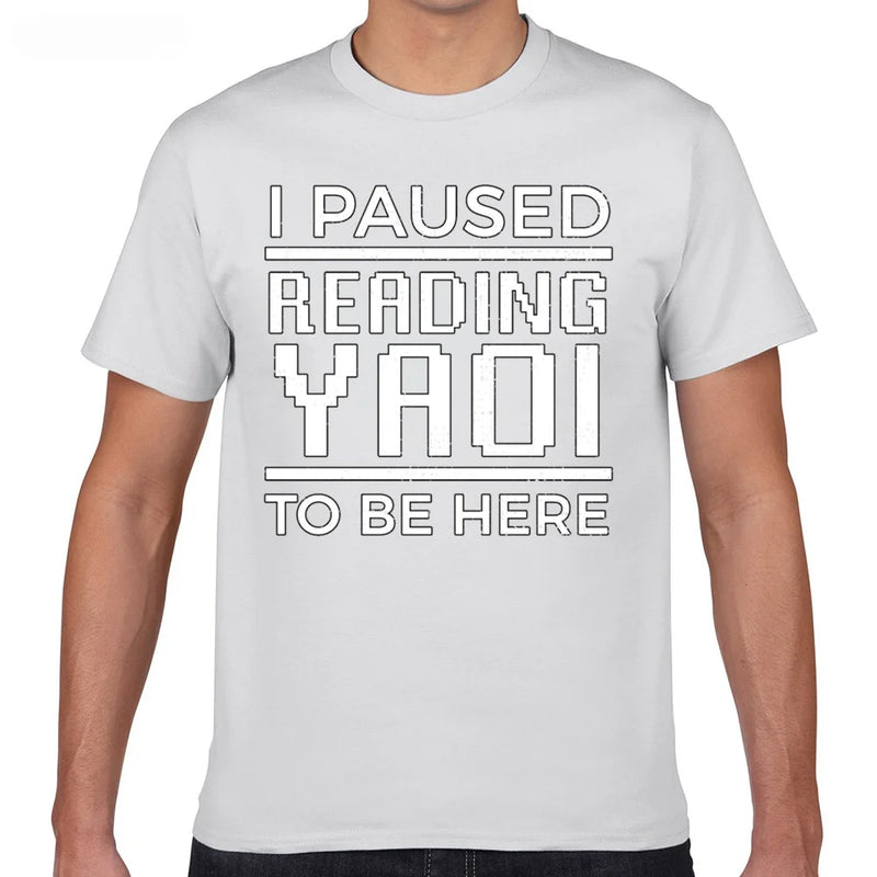 Camiseta Masculina Anime Yaoi Fujoshi Geek Algodão Manga Curta