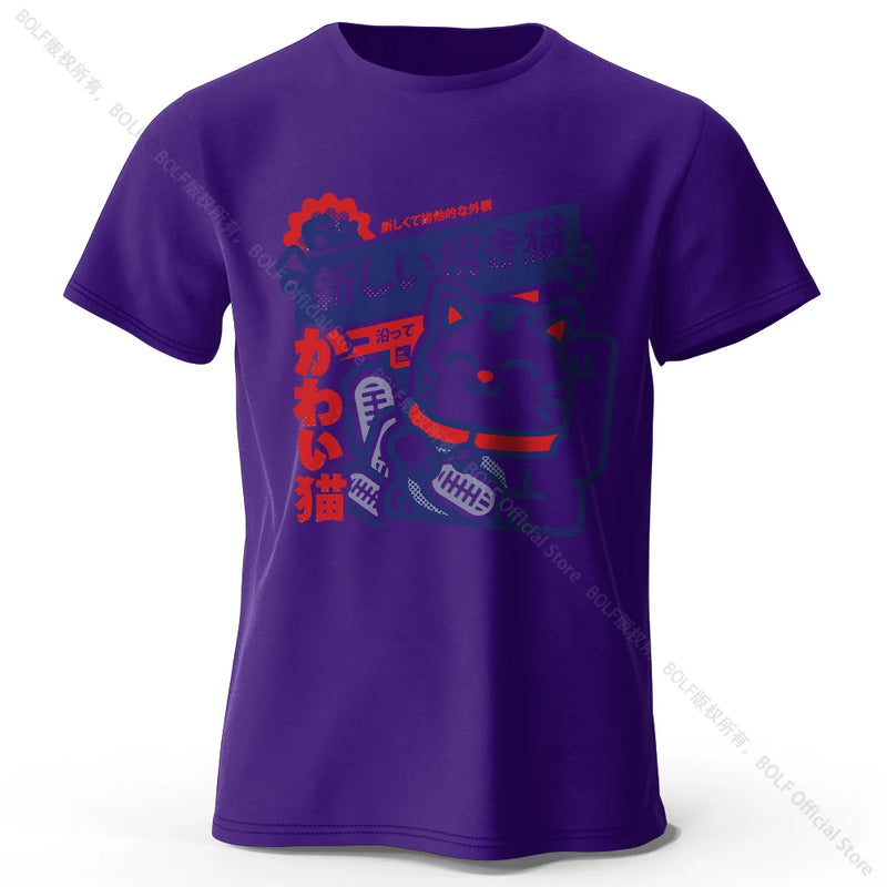 Camiseta Unissex Harajuku Anime Kawaii 100% Algodão