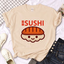 Camiseta Feminina Sushi Manga Harajuku Streetwear Divertida