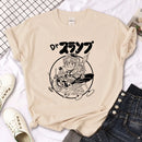 Camiseta Feminina Arale Estilo Japonês Casual Harajuku Solta