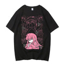 Camiseta Unissex Anime Bocchi The Rock Hitori Gotoh Nijika Algodão Casual Streetwear