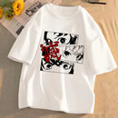 Camiseta Unissex Anime Demon Slayer Kimetsu No Yaiba Verão Manga Curta Streetwear