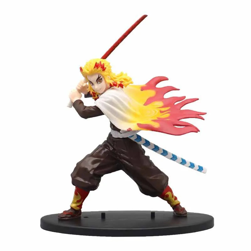 Action Figure Demon Slayer – Tanjirou, Zenitsu e Kyoujurou, Brinquedo PVC Coleção