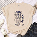 Camiseta Feminina Arale Estilo Japonês Casual Harajuku Solta