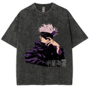 Camiseta Unissex Anime Jujutsu Kaisen Geto Suguru Vintage Harajuku Algodão