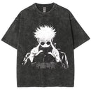 Camiseta Unissex Anime Jujutsu Kaisen Geto Suguru Vintage Harajuku Algodão