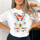 Camiseta Feminina Seiko Ayase Dandadan Anime Curta Harajuku