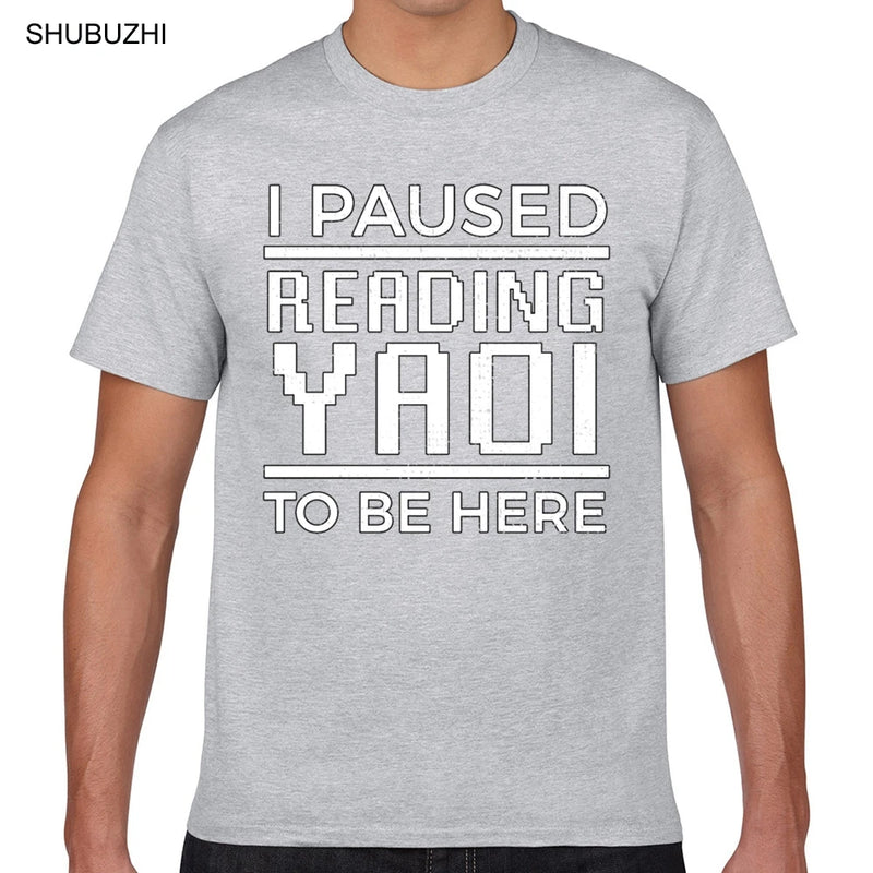 Camiseta Masculina Anime Yaoi Fujoshi Geek Algodão Casual