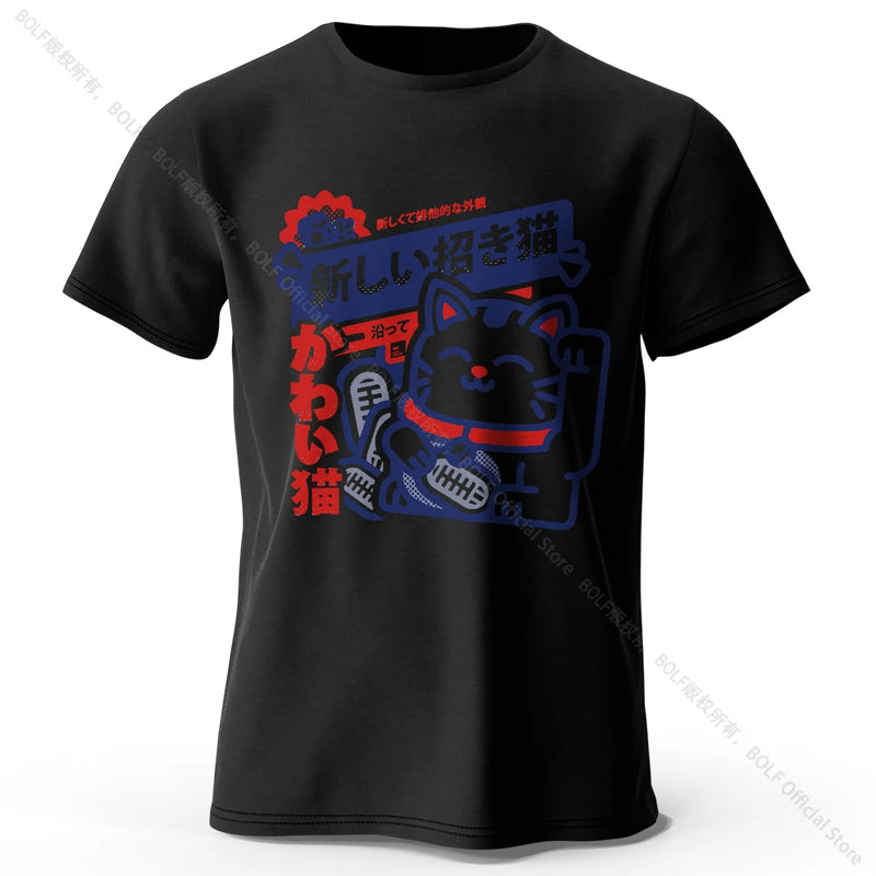 Camiseta Unissex Harajuku Anime Kawaii 100% Algodão