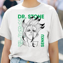 Camiseta Feminina Dr. Stone Harajuku Anime 80s Estética Pop 2000s Hip Hop