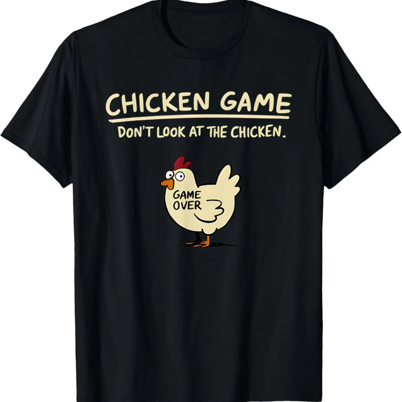 Camiseta Masculina Chicken Game Estampa Divertida Casual Manga Curta