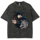 Camiseta Unissex Anime Jujutsu Kaisen Geto Suguru Vintage Harajuku Algodão
