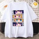 Camiseta Unissex Anime Oshi no Ko Harajuku Estampa Solta Manga Curta