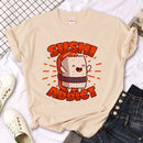 Camiseta Feminina Sushi Manga Harajuku Streetwear Divertida